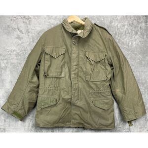 VTG M-65 OG-107 US Military M-Reg Field Jacket w Liner 17th TAC Fighter Squadron